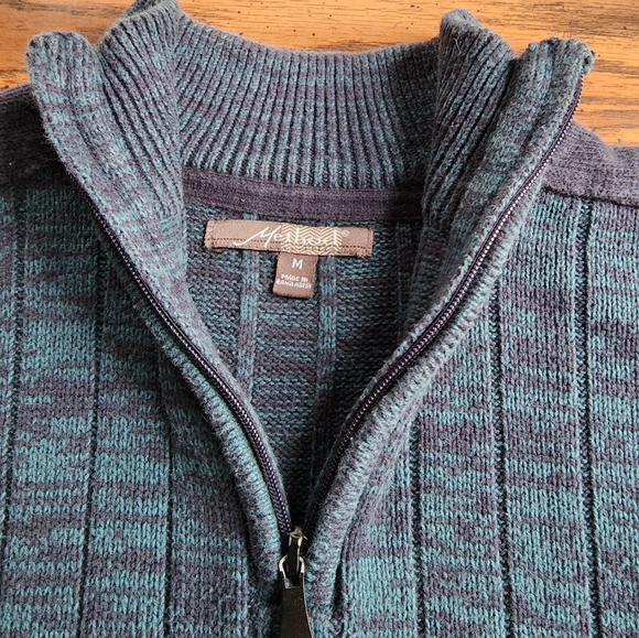 Method 1/4 Zip Mock Neck Sweater M - Picture 4 of 7